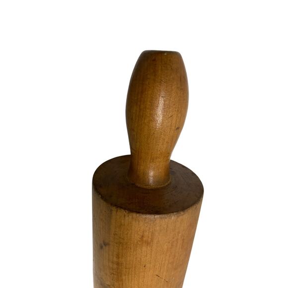 Vintage Wooden Hand Turned Rolling Pin - Picture 3 of 9